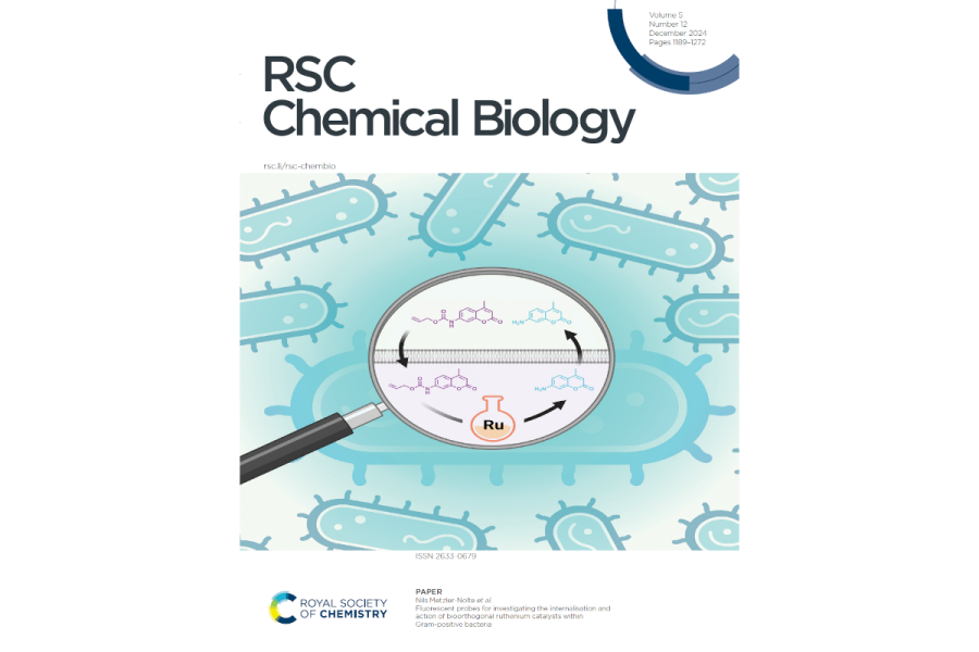 Nils Metzler-Nolte et al . Fluorescent probes for investigating the internalisation and action of bioorthogonal ruthenium catalysts within Gram-positive bacteria